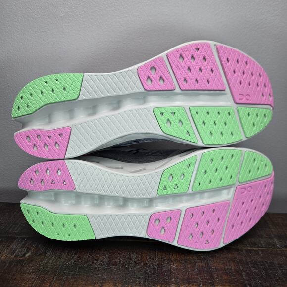 NEW ON Cloudsurfer Mens Size 12.5 Comfy Running Shoes Sneakers Gray Pink Green